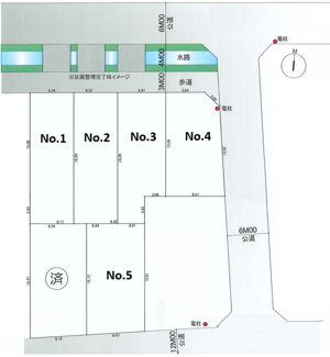 【土地図】 | 【仲介手数料無料！！】日野市日野　売地（全6区画）No.1区画　3490万円