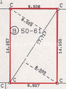 花巻市高木第20地割　土地の土地図