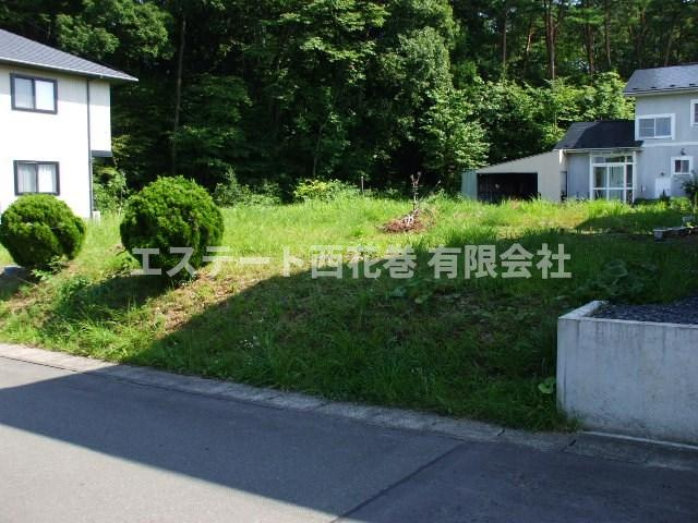 花巻市高木第20地割　土地の前面道路含む現地写真