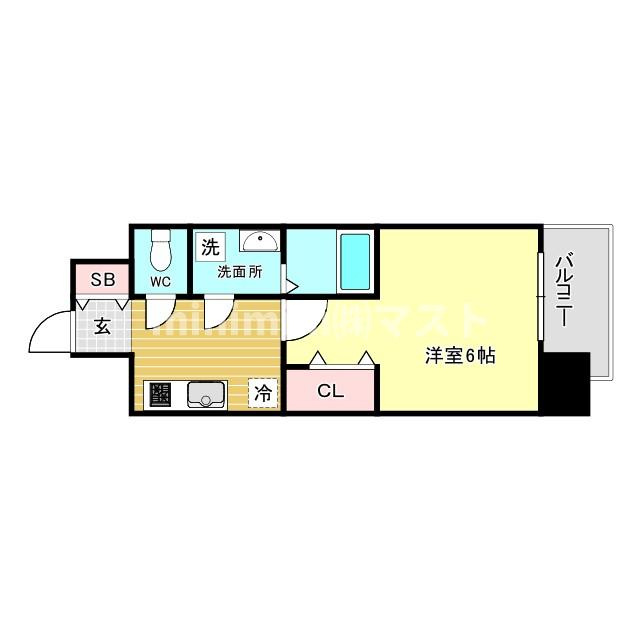 クレアグレイス岸里 の間取り