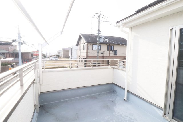 【中古】郡山市久留米5丁目　　　　柴宮小学校、郡山第7中学校のバルコニー