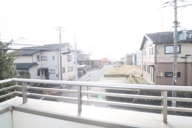 【中古】郡山市久留米5丁目　　　　柴宮小学校、郡山第7中学校のバルコニー