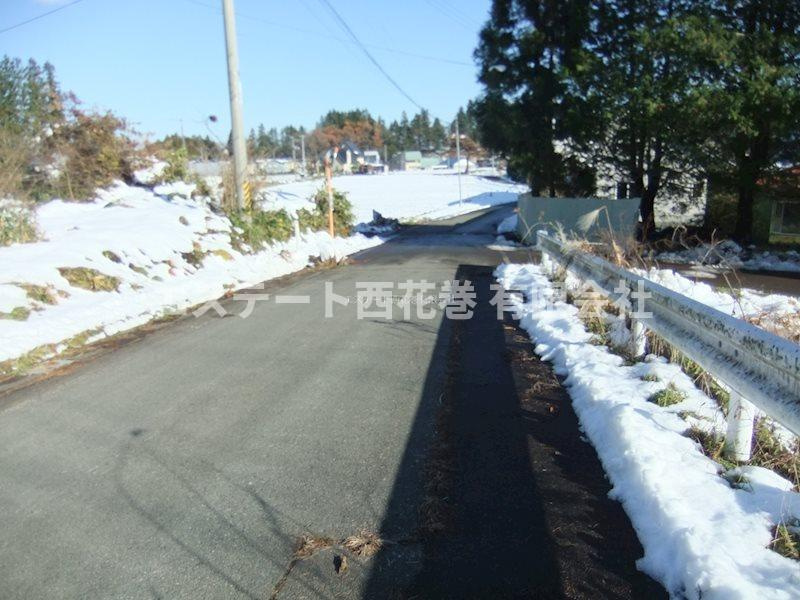 湯本第19地割　土地の前面道路含む現地写真|北側公道