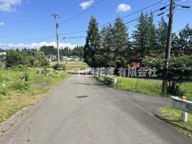 湯本第19地割　土地の前面道路含む現地写真|北側公道