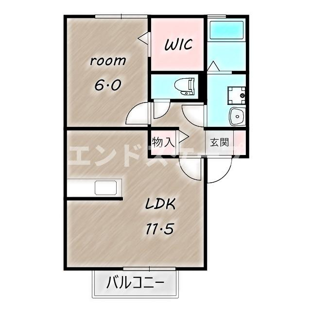 ウィッチフォードの間取り|高崎、前橋のお部屋探しはエンドスケープまで！お客様の理想お聞かせ下さい♪