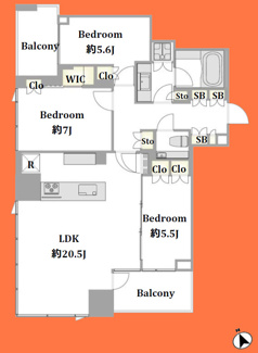【間取り】 | パークコート虎ノ門