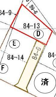白山長根　Dの土地図