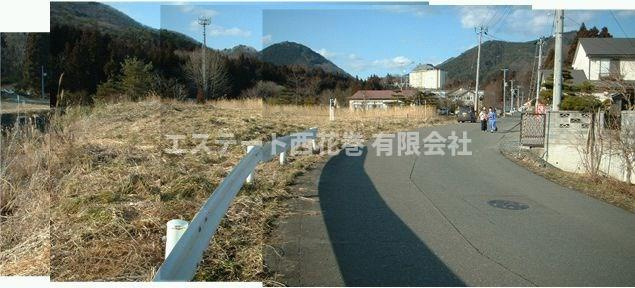 花巻市台3地割　土地の前面道路含む現地写真