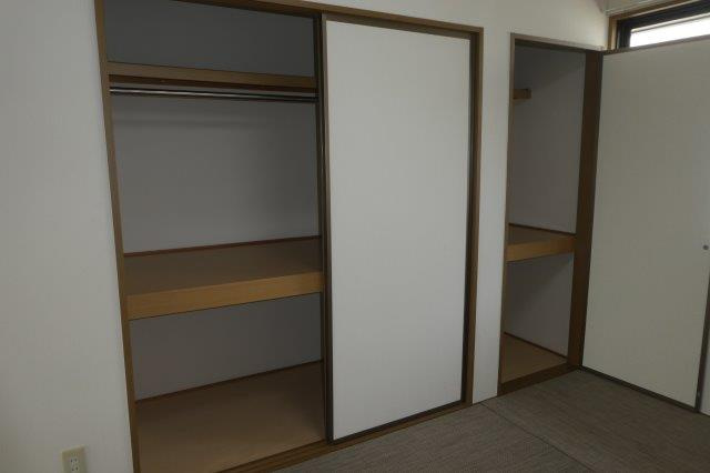 倉敷市上東のアパートの収納