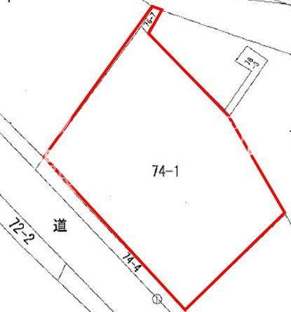 花巻市鍋倉字地森　土地の土地図