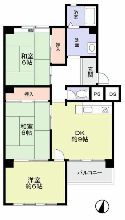 海が望めます☆塩屋住宅6号棟☆の間取り