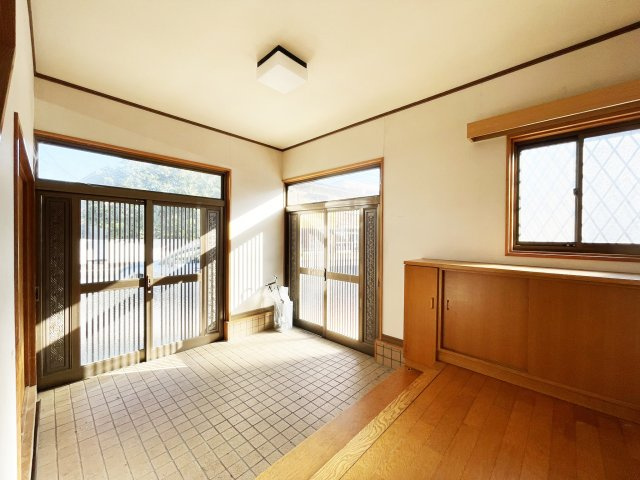 昭和町借家の玄関