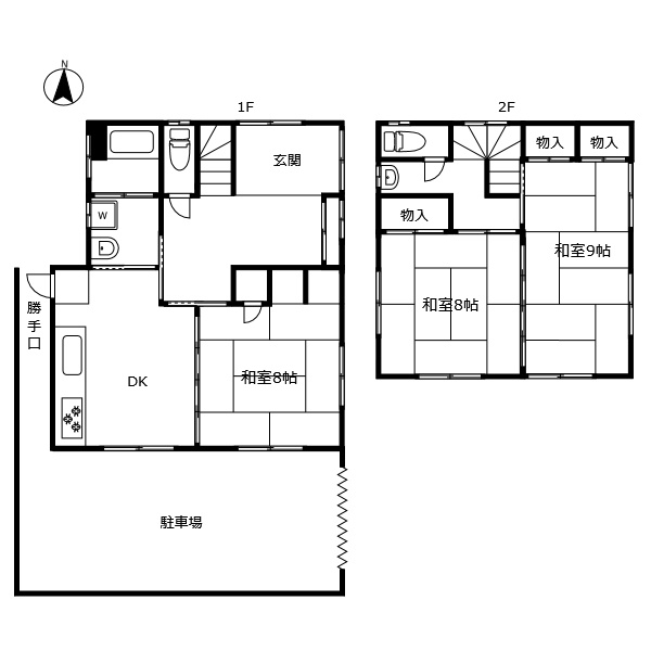 昭和町借家の間取り
