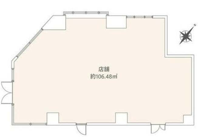 【間取り】 | 石川台駅徒歩2分 東急ドエルデュエット石川台 1階 32.21坪 前内科クリニック(スケルトン渡し)