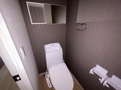 【トイレ】 | 宮代新築アパート | シャワー付トイレ（イメージ）