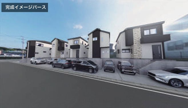 藤沢市白旗1丁目新築戸建て　№4の外観パース|外観イメージ「藤沢市白旗1丁目新築戸建て」