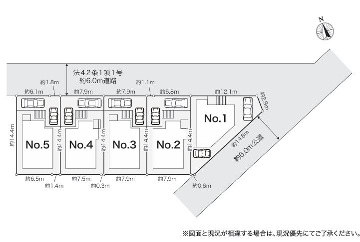 藤沢市白旗1丁目新築戸建て　№4の区画図|区画図「藤沢市白旗1丁目新築戸建て」