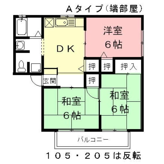 セジュール矢島の間取り