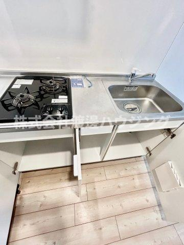 Ksスクエア江坂のキッチン|キッチン下収納