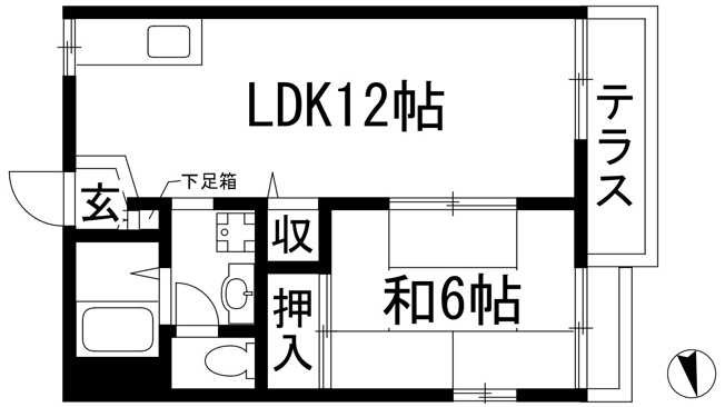 【間取り】 | メゾン土谷Ｂ