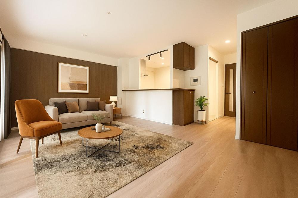 ダイアパレス枚方山田池公園の居間・リビング|LDK16.4帖
■物件内覧・資金計画相談・住宅ローン相談、リフォーム相談、お問合せ受付中■
※当日・翌日のご内覧、ご相談はお電話でのお問合せがスムーズです！