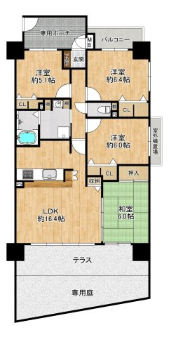 ダイアパレス枚方山田池公園の間取り|間取り図はいかがですか？ご希望を叶える間取りですか？リビングの広さは？水回りの位置は？カウンターキッチン？など色々な情報が集約されています。弊社ではリフォームなどのご相談も承っております。