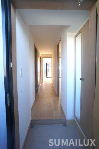 熊本市北区清水東町の賃貸マンションの玄関