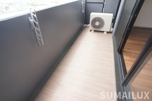 熊本市北区清水東町の賃貸マンションのバルコニー