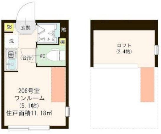 中野区白鷺３丁目のアパートの間取り