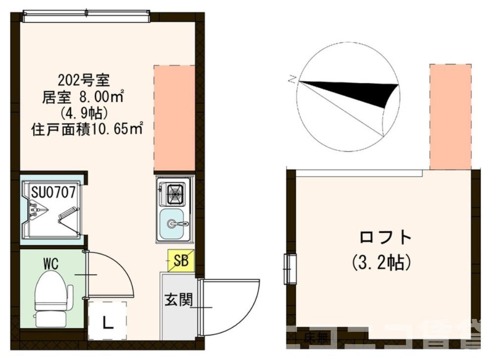 板橋区泉町のアパートの間取り