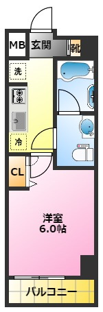 KNOTS新丸子『ノッツシンマルコ』の間取り|新丸子駅徒歩8分♪