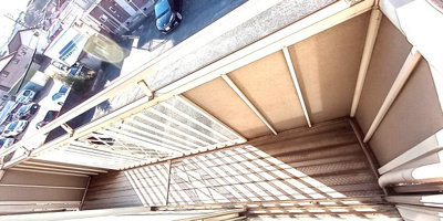 【バルコニー】 | コーポラスサニーA棟 | 南向き