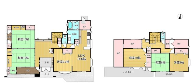 中古戸建　長野市大字北長池の間取り
