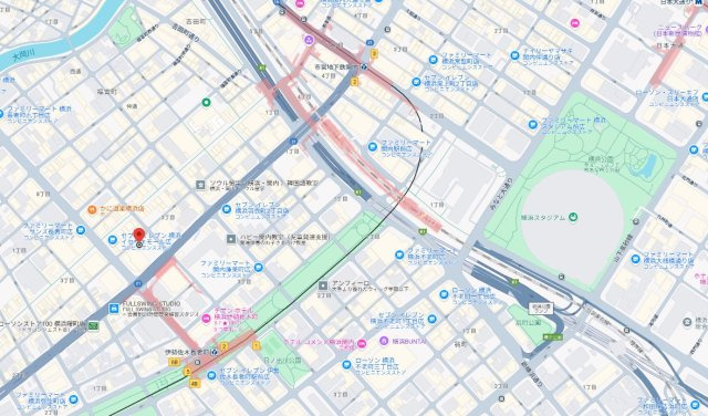 【地図】 | 関内駅徒歩6分 エシュレ関内 1階 20.5坪 スケルトン