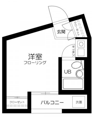 中野区新井２丁目の賃貸マンションの間取り