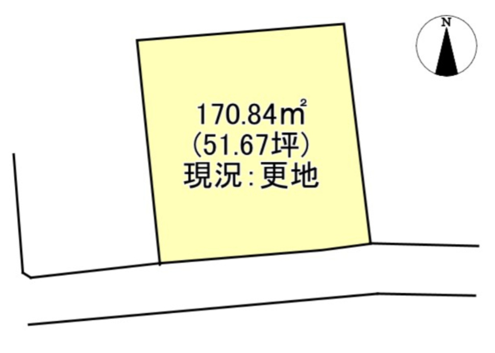 西条市神拝甲517-2　売土地の土地図