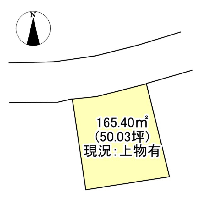 西条市飯岡381-25売土地の土地図
