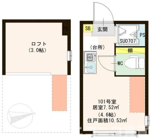 豊島区南長崎２丁目のアパートの間取り