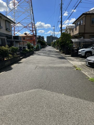 【前面道路含む現地写真】 | 越谷市平方南　売地　 | 6ｍ公道に面しています
