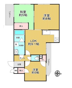 【間取り】 | ライオンズマンション魚崎第3
