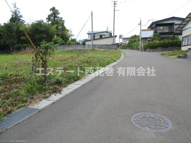 花巻市石鳥谷町好地第6地割　土地の前面道路含む現地写真