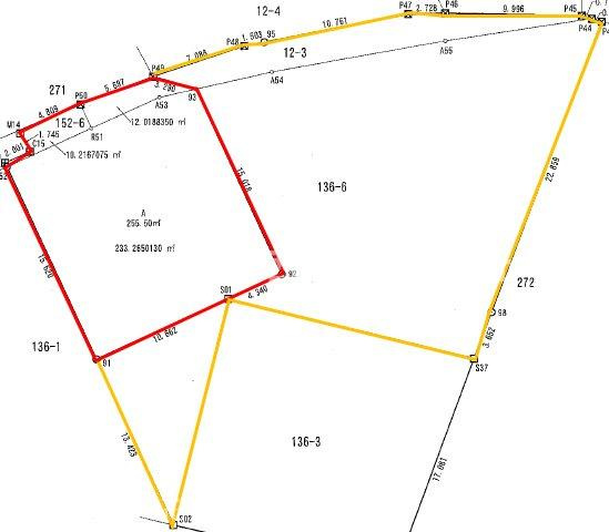 花巻市石鳥谷町好地第6地割　土地の外観|分筆予定図