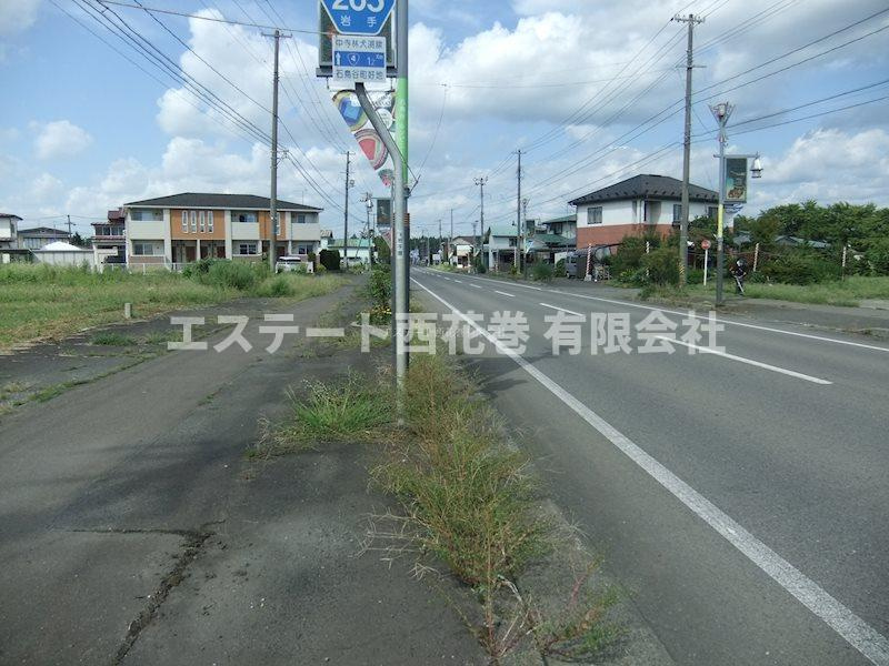 花巻市石鳥谷町好地第9地割　土地の前面道路含む現地写真