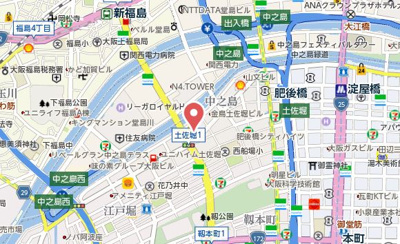 【地図】 | エステムコート大阪・中之島南