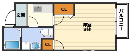 ドゥエリング天満の間取り