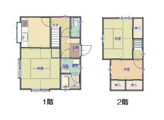 和歌山市塩屋5丁目　中古戸建の間取り