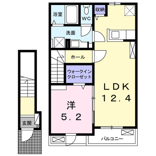 エスペランサ田代の間取り|使い勝手の良い間取りです♪