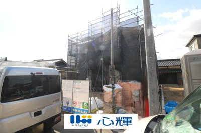 【外観】 | リーブルガーデン防府市仁井令第７（３号棟） | 現地（2025年3月7日撮影）
まもなく上棟します。