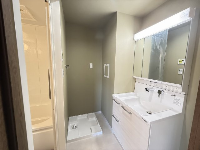 ドミール八王子の脱衣所|～清潔感のある脱衣所です～