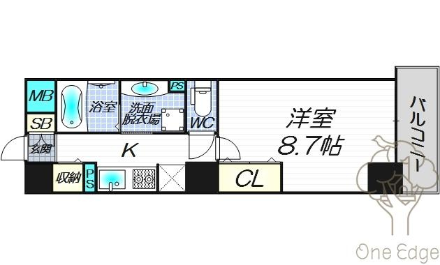リヴィエール北梅田の間取り